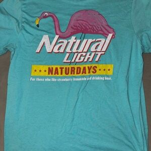 Natural Light Teal Short Sleeve Tee